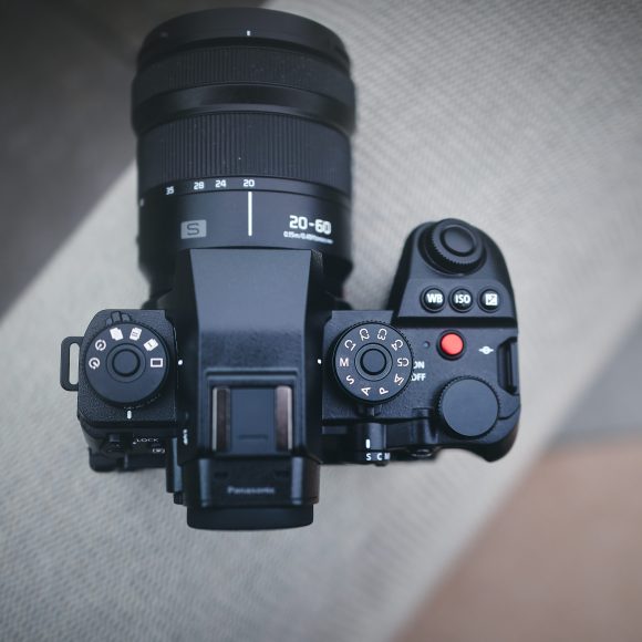A view of the Panasonic S1r II from up top