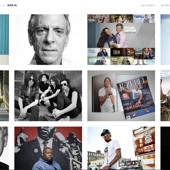 A collage of diverse portraits featuring men and women in various indoor and outdoor settings.